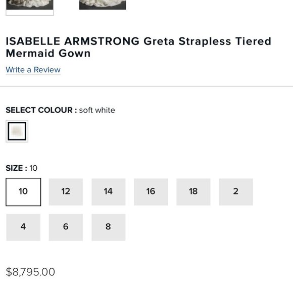 Isabelle Armstrong Kleinfields designer silk wedding dress - Picture 4 of 16